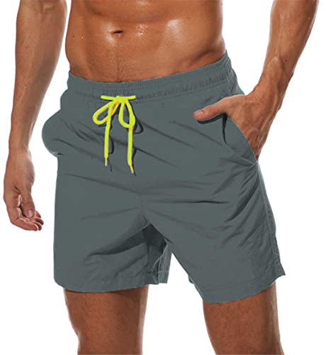Wjnvfioo Summer Beach Board Swim Shorts Mens Casual Surfing Swimming Jogger SweatShorts Elastic Waist Gym Shorts