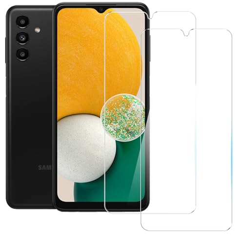 TENOC Screen Protector for Samsung Galaxy A12 & Samsung Galaxy A13 2-Pack Clear 9H Tempered Glass Film Cover Sensor Protection Case Friendly for 6.5 inch