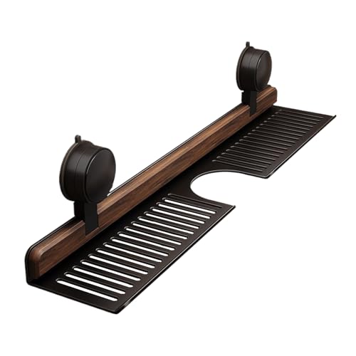 Support de rangement pour robinet en bois de noyer premium