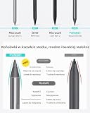 Metapen Pen M2 for Surface, 4096 poziomów nacisku, gumka z ogonem, ładowanie przez USB-C (żywotność baterii 100 h), Kompatybilny z Surface Pro X/8/7/6/5/4/3, Surface 3, Surface Duo/Surface Duo 2