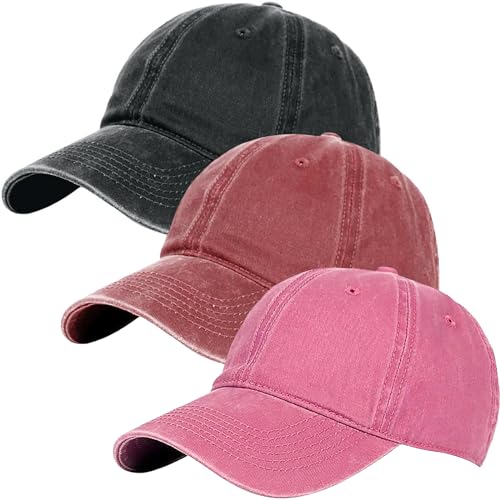Image of Glamorstar Classic Unisex Baseball Cap Adjustable Washed Dyed Cotton Ball Hat