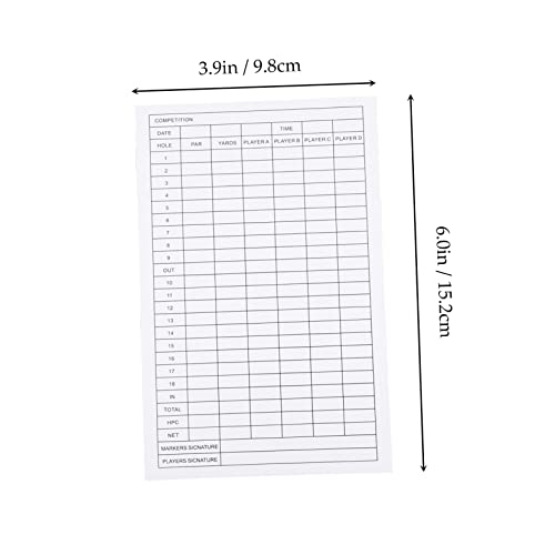 24 tarjetas de marcador para golf, herramienta precisa para seguimiento de competiciones y actividades al aire libre, ideal para torneos y partidos amistosos miniatura 6