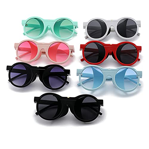 COTIA Fashion Punk Style Vintage Round Sunglasses Men Women Outdoor Sports Side Shield Design Sun Glasses4