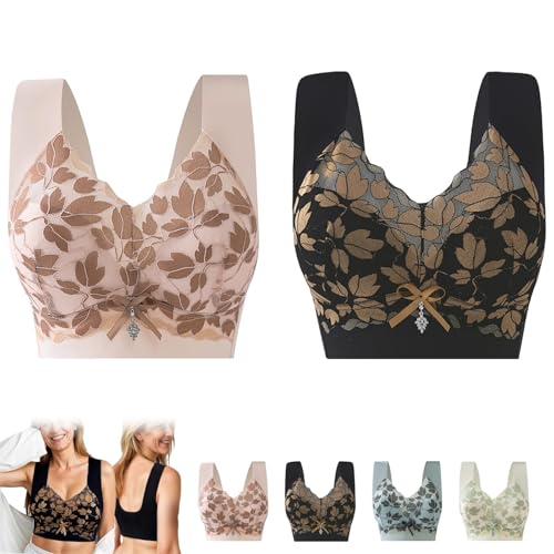 Senobra – Vielseitiger bequemer Lift & Flex Spitzen-BH, Lifting, Anti-Aging, Push-up-BH für Damen und Senioren, 2 Stück, B, 3XL