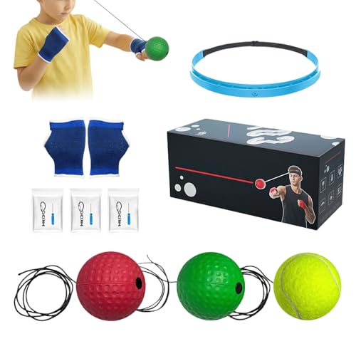 Balle de boxe avec bandeau pour s'entraîner au salon ou au bureau facilement