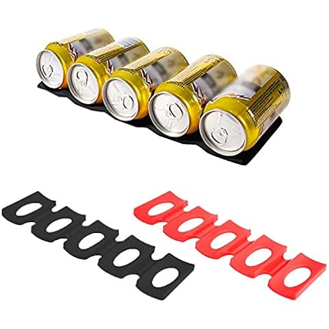 Flaschenhalter Kühlschrank, Silikon Faltbare Flaschenablage Bier Halter Flaschenregal Soda Getränke Can Wein Organisator Stapelhilfe Cover