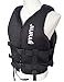 huraty Adjustable Swim Vest with Leg Straps, Neoprene Front Zipper Kayaking Fishing Vest, Adult Outdoor Water Sports Jacket for Adult Up to 130lbs(Black, M)