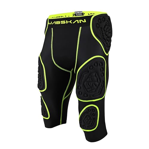 JABSKAN Adult Premium 7-pad Football Bull Rush Girdle for Ultimate Protection and Performance – Durable, Lightweight & Comfortable. (Black, AS)