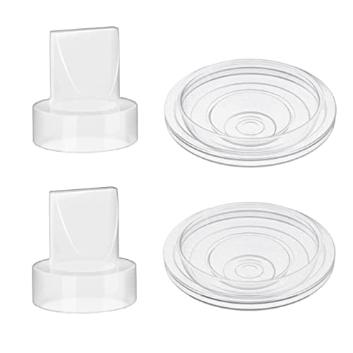 Image of bliblo S9/S12/S9pro/S12pro Duckbill Valve and Silicone Diaphragm, Compatible with NaNaLazy/TSRETE/momcozy, Wearable Breast Pump Replacement Parts Accessories (4 Piece Set)
