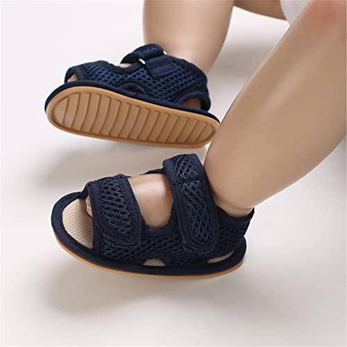 Image of RVROVIC Baby Boys Girls Sandals Premium Infant Summer Outdoor Shoes PU Lightweight Soft Anti-Slip Sole Toddler Prewalker