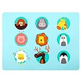 Tapete de dibujos animados para manteles individuales es adecuado para niños, las madres ya no tienen que preocuparse por ensuciar la mesa.
