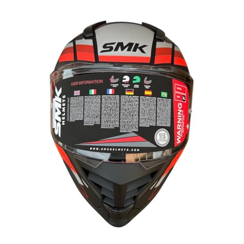 Image of SMK NOVA Track Full Face Helmet, ISI DOT ECE 22.06 Certified