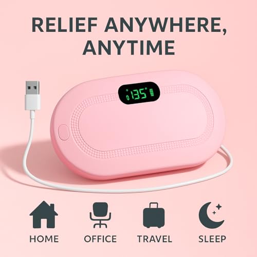 Image of Ross Menstrual Heating Belt for Period Pain Relief - Rechargeable Electric Heat Pad with Adjustable Strap & LCD Display - Portable Heating Belt for Women's Cramps, Stomach & Abdominal Pain Relief