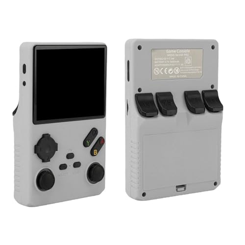 BTOSEP Consola de juegos portátil retro con 256 GB de memoria y pantalla de 3,5 pulgadas para una diversión sin fin en los viajes (plata)
