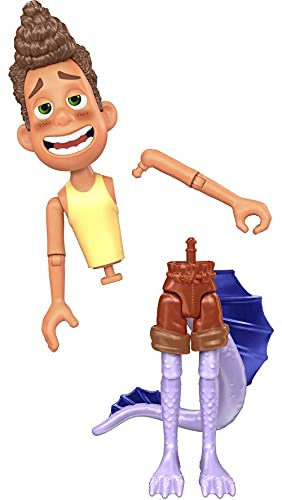 Mattel Pixar Luca Alberto Scorfano Action Figure Movie Toys, Highly Posable With Color Change Elements, Swappable Parts & Authentic Look, Kids Gift Ages 3 Years & Up #TOP3