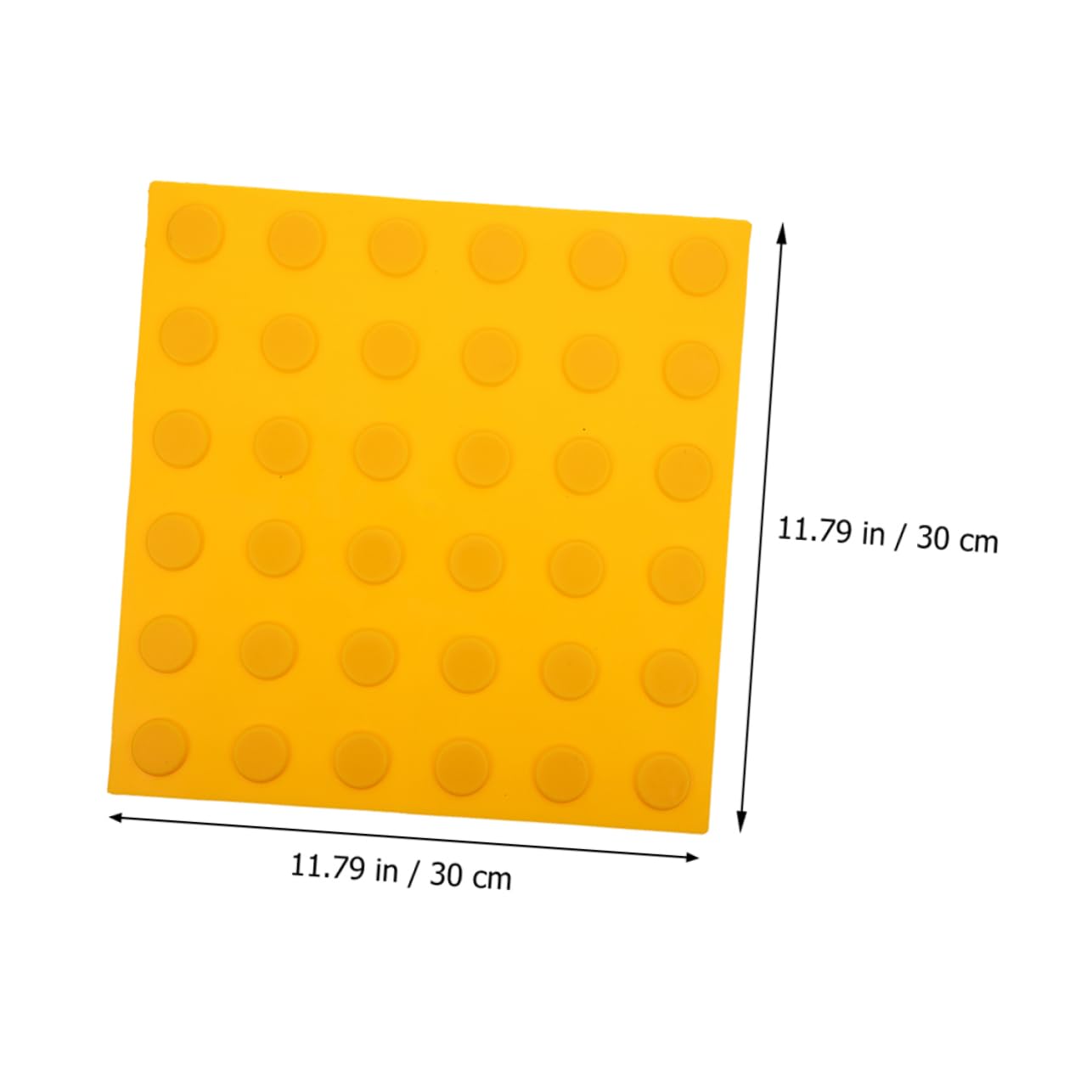 4pezzi Tappetino Braille in Pvc Antiscivolo con Texture a Puntini Sollevati per Percorsi Ciechi, per Stazioni della Metropolitana e Ambienti Esterni