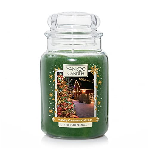 Yankee Candle Tree Farm Festival grande bougie de haute qualité aux essences de pin