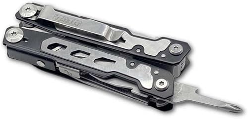 Miniatura 8 de Larboard Alicates multiherramienta de 14 funciones EDC multiherramienta con clip para cinturón y bolsa de transporte incluida, perfecto para el