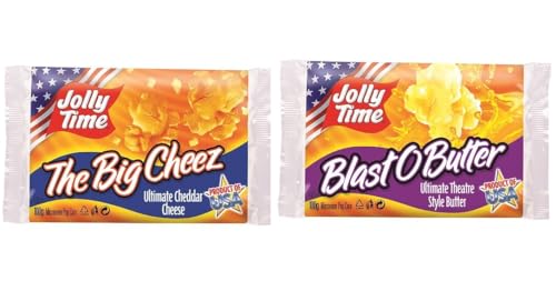 3x Jolly Time The Big Cheez 100g, 3x Jolly Time Blast O Butter 100g