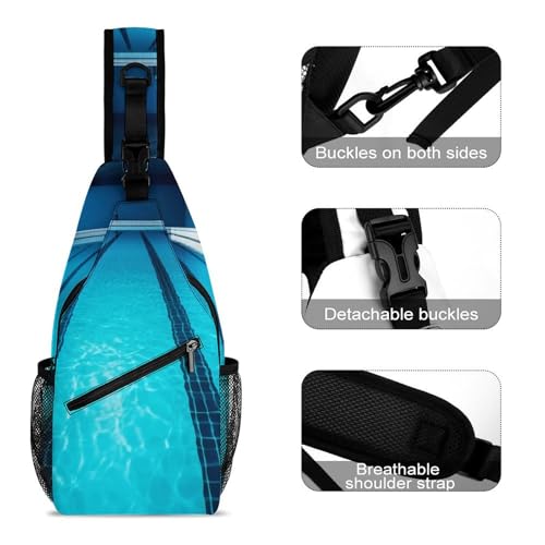 Mochila Sling Blanca para Senderismo y Uso Diario miniatura 3