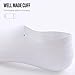 CLOSEMATE Mens No Show Socks Cotton Thin High Elasticity Low Cut Ankle Socks with Non Slip Grips 6 Pairs (6White, Size XL)