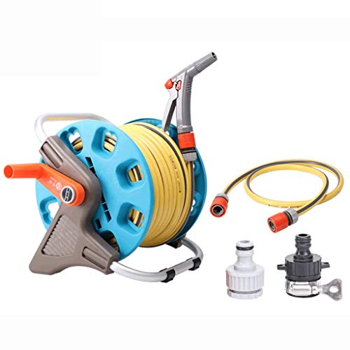 Wlylyhjy Plastic Silicone Water Pipes, Pvc Jet Water Pipes Expandable Garden Hose, Extra Strength, Solid Brass Fittings - 6 Function Spray Included Reel