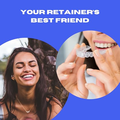 Image of Ultrasonic Retainer Cleaner Machine with UV Lights for Invisalign, Aligner, Night Guard, Denture, Whitening Tray, Mouth Guard and Toothbrush Head - Dental Ultrasonic Cleaning Pod