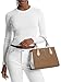 Michael Kors Marilyn Medium Satchel, Ecru/Walnut
