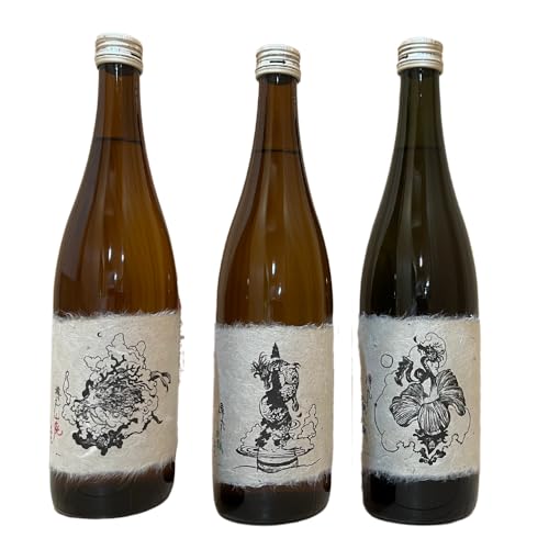 花巴 樽丸“手漉き和紙ラベル 寺田克也 画" 720ml 3本セット|日本酒 地酒 日本酒ソムリエ