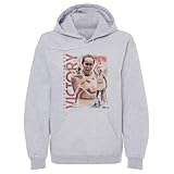 500 LEVEL Leylah Fernandez Victory Men's Hoodie Sweatshirt (Gray, Small)