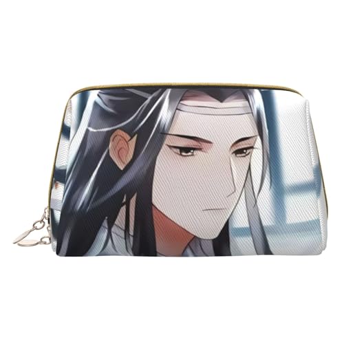 陳情令 魔道祖師 魏無羨 藍忘機16 化粧ポーチ 化粧バッグ レザー 小型 化粧品収納 多機能 お手入れ簡単 筆箱 収納バッグ 収納袋 軽量 防水 旅行 アニメ