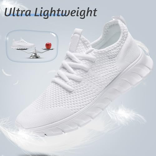 Image of Mens Lightweight Running Shoes Slip On Walking Tennis Gym Sneakers