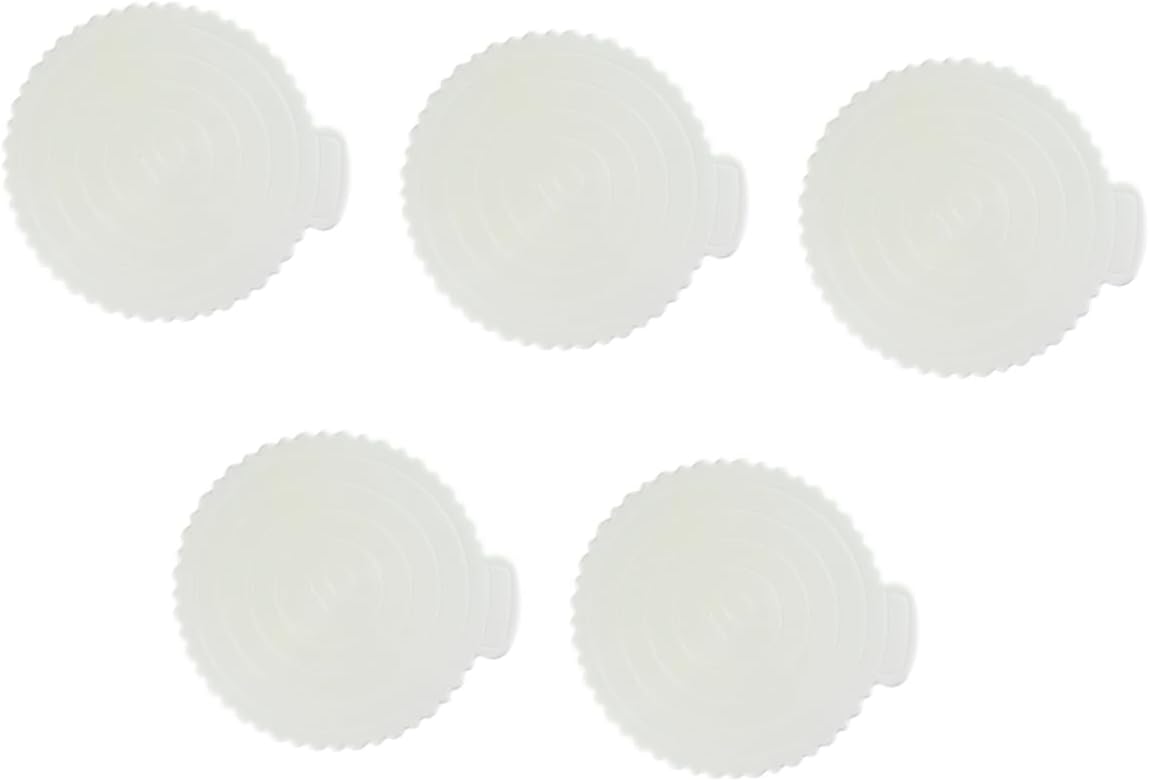 Mikinona 5pcs Reusable Cake Serving Tray Round Cake Mat for Decoration Lightweight Portable Dessert Base Easy to Clean Carry for Parties Celebrations