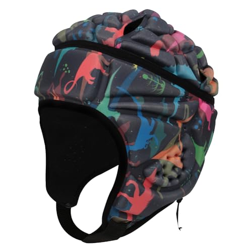 Football Helmet 7v7 Rugby Headguard Youth Soft Football Gear Adults Adjustable Head Protection Comfortable Breathable Elastic Sports Accessories Camouflage D