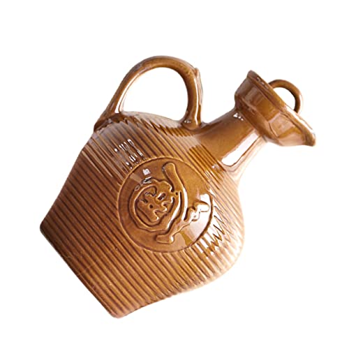 Cabilock Pot à Vin Céramique Vintage Avec Poignée Isolante Pichet Multifonction Pour Maison Thé Eau Et Design Antique Élégant Becs Effilés Pour Versement Précis
