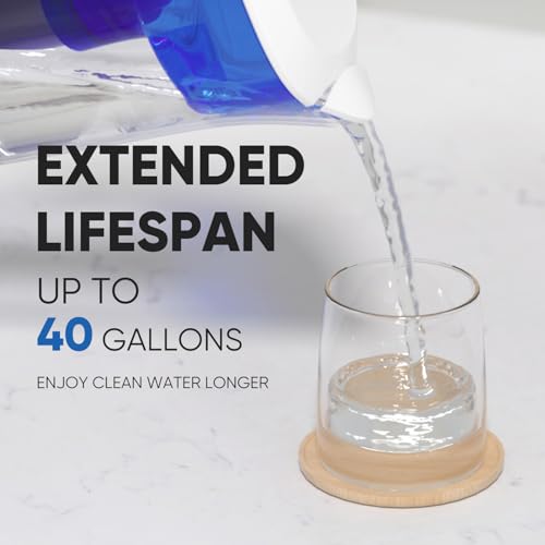 PUREPLUS JFC900Z Pitcher Water Filter Replacement for Pur PPF900Z, PPF951K, PPT700W, CR-1100C, DS-1800Z, CR-6000C, PPT711W, PPT711, PPT710W, PPT111W, PPT111R Pitchers and Dispensers, 4PACK - Thumbnail 5