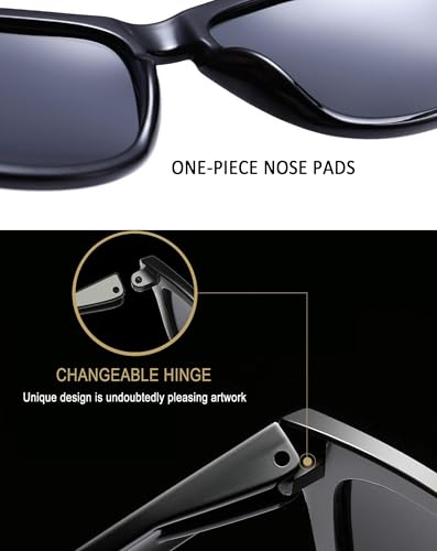 Image of Joopin Square Sunglasses Polarized UV400 Designer Sun Glasses Men Women