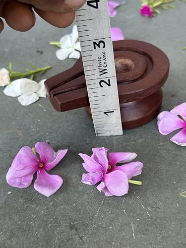 Image of Shivam VASTU AKAL 1.5 inch Original Narmadeshwar Narmada Shivling with 3 inch Narmada Stone Yoni Base Jaladhari (Black Shivling, Brown Damru Jaladhari)