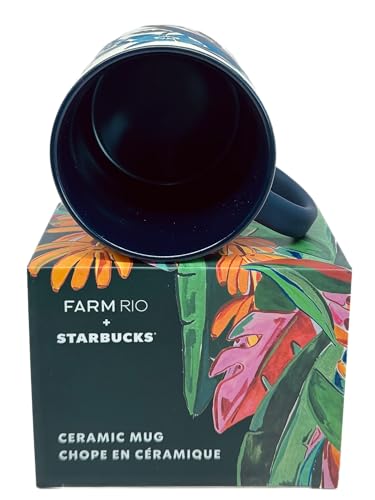 Image of Starbucks x FARM Rio 2025 Limited Edition Lenco Azulejo Mug, 14 Oz