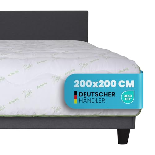 Bestlivings Couette en bambou - 200 x 200 cm - Certifié Öko-Tex (fabriquée en Allemagne) -...