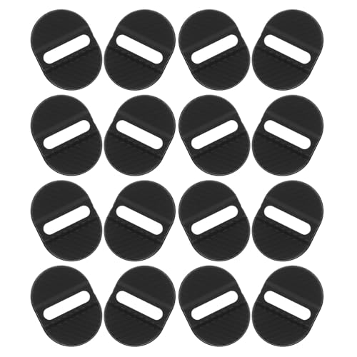 Protectores de cerradura de coche anticolisión en plástico negro duradero, 40 uds