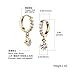 TIDOO 18K Gold Plated Sparkly Cubic Zirconia Drop Earrings For Women Small Crystal Dangle Earring Jewelry Star Shaped Earrings (golden)