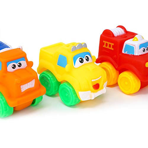 Big Mo's Toys Baby Cars - Soft Rubber Toy Vehicles For Babies And Toddlers - 12 Pieces #TOP1