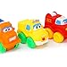 Big Mo's Toys Baby Cars - Soft Rubber Toy Car Set Small Vehicles for Babies and Toddlers - 12 Pieces