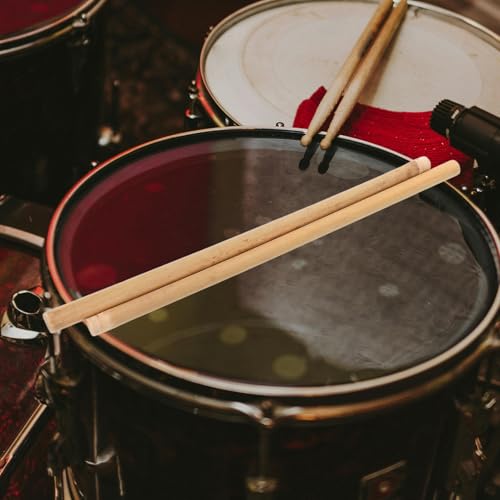 1 par de baquetas profesionales antideslizantes de madera maciza para instrumentos de percusión como caja, bombo y folk, aptas para adultos y principiantes miniatura 7