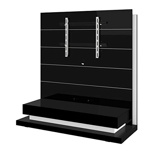 VVR HOMES Panorama LUX Entertainment Center (Black)