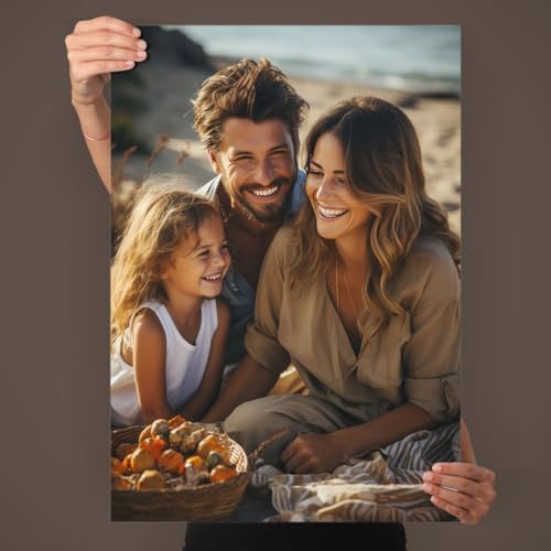 ZNOR Personalised Posters Add Your Own Custom Photo/Text Banner for Business Ads, Custom Wall Art Vinyl Prints for Home and Office Decor (Photo Print)