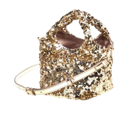 Love Moschino BOLSO PAILETTES+TPU ORO, dorado, Talla única