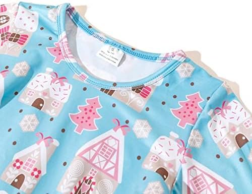 Christmas Toddler Girls Dress Pink Winter Long Sleeves Dress 3-4T - Image 3