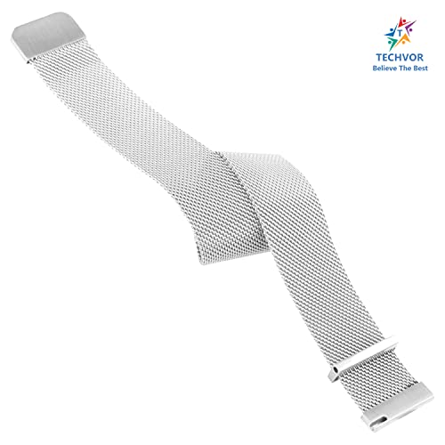 Image of 22 mm Stainless Steel Adjustable Magnetic Strap For Amazfit GTR 47mm | GTR 2 | GTR 2e | GTR 3 | GTR 3 Pro | Stratos | Nexo (Silver)
